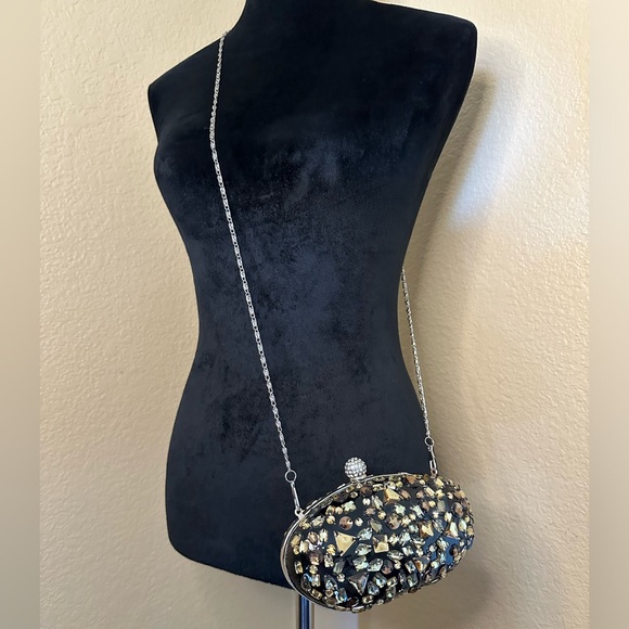 . Evening Clutch Bag With Crystals - Picture 1 of 5